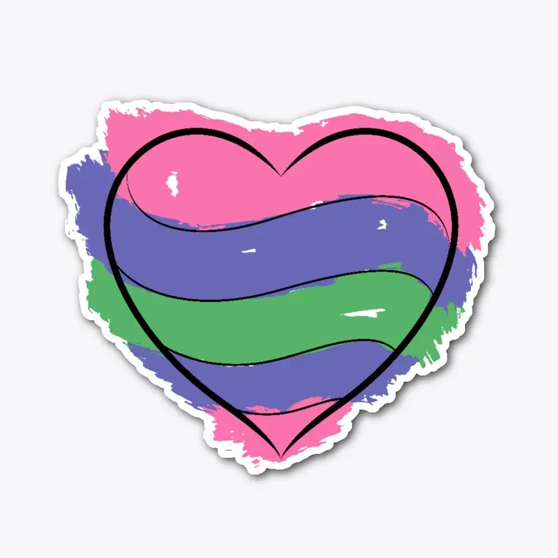 Trigender Heart Flag